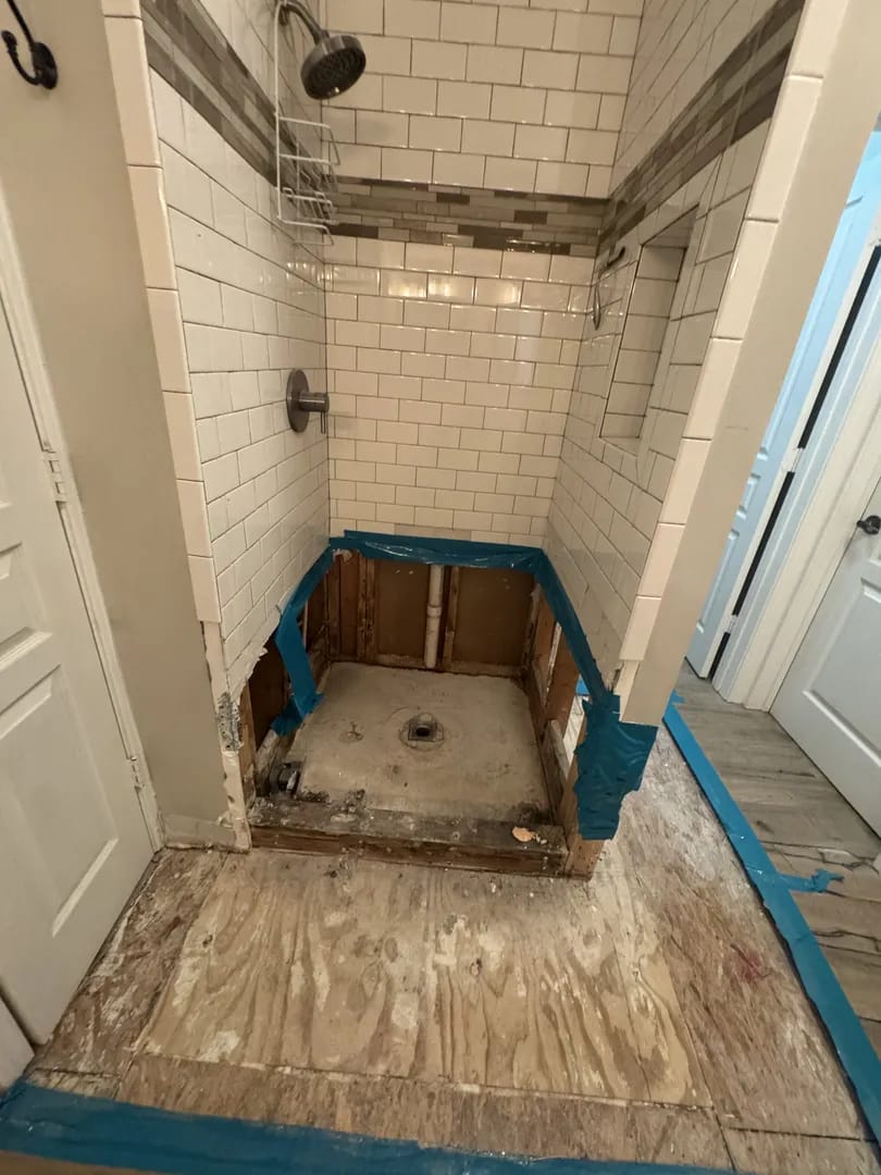 Fire damaged home interior before restoration - Old Hickory, Nashville