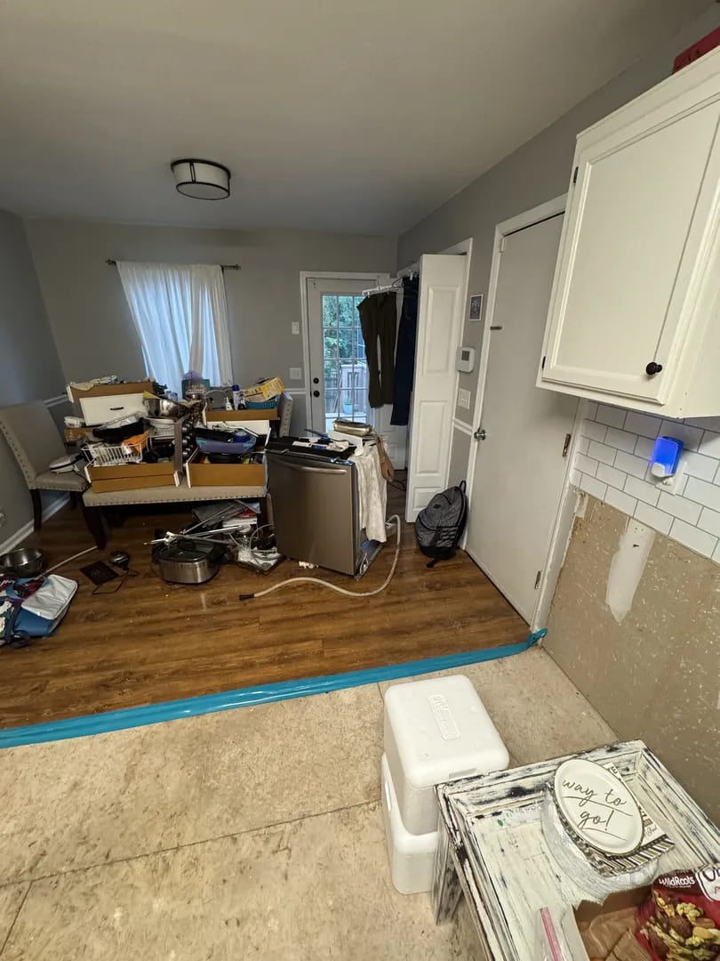 Living room before full home remodel - Hunters Branch, Antioch